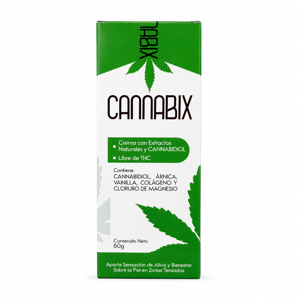 Cannabix – Fórmula Única con árnica, vainilla, colágeno y cloruro de magnesio.