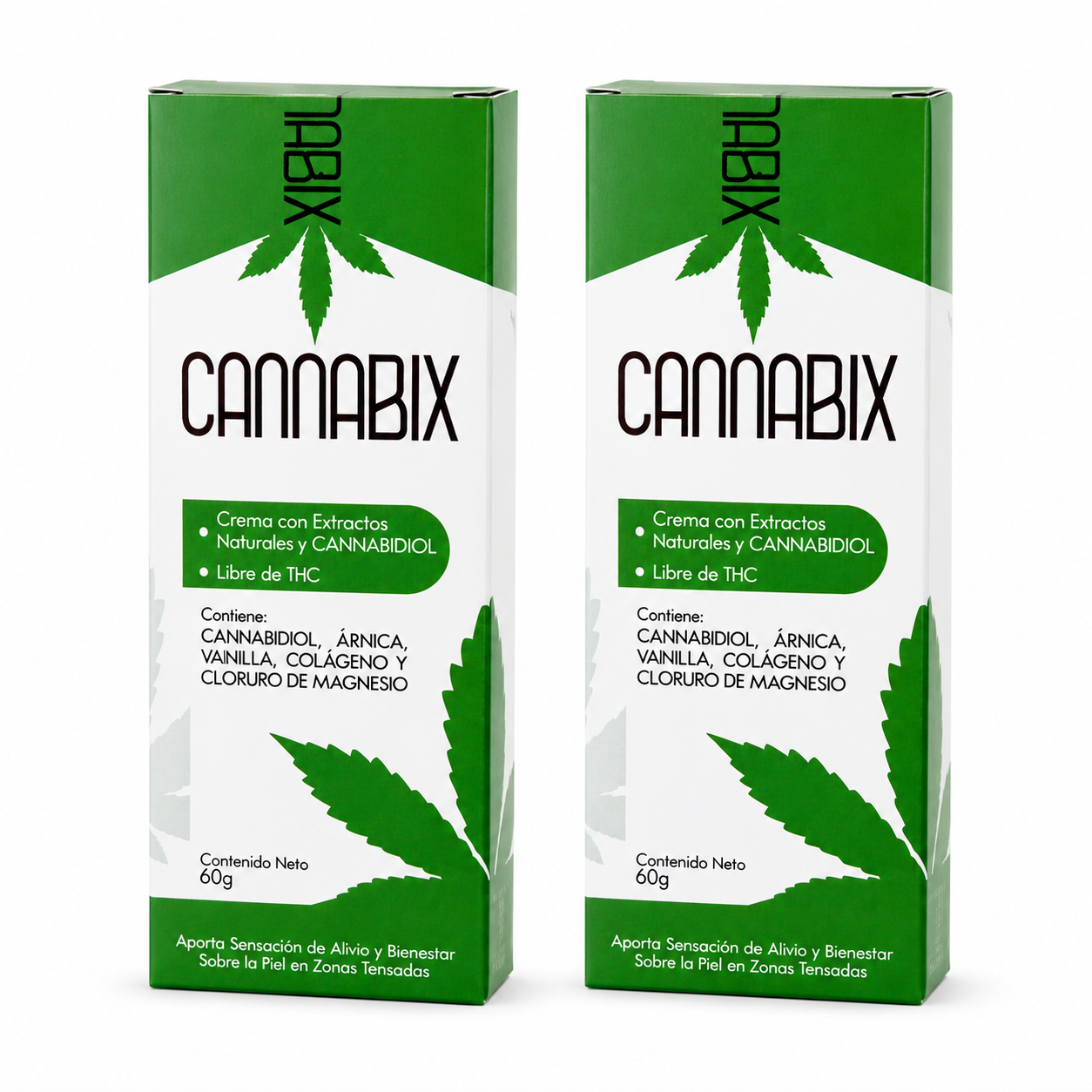 Cannabix – Fórmula Única con árnica, vainilla, colágeno y cloruro de magnesio.