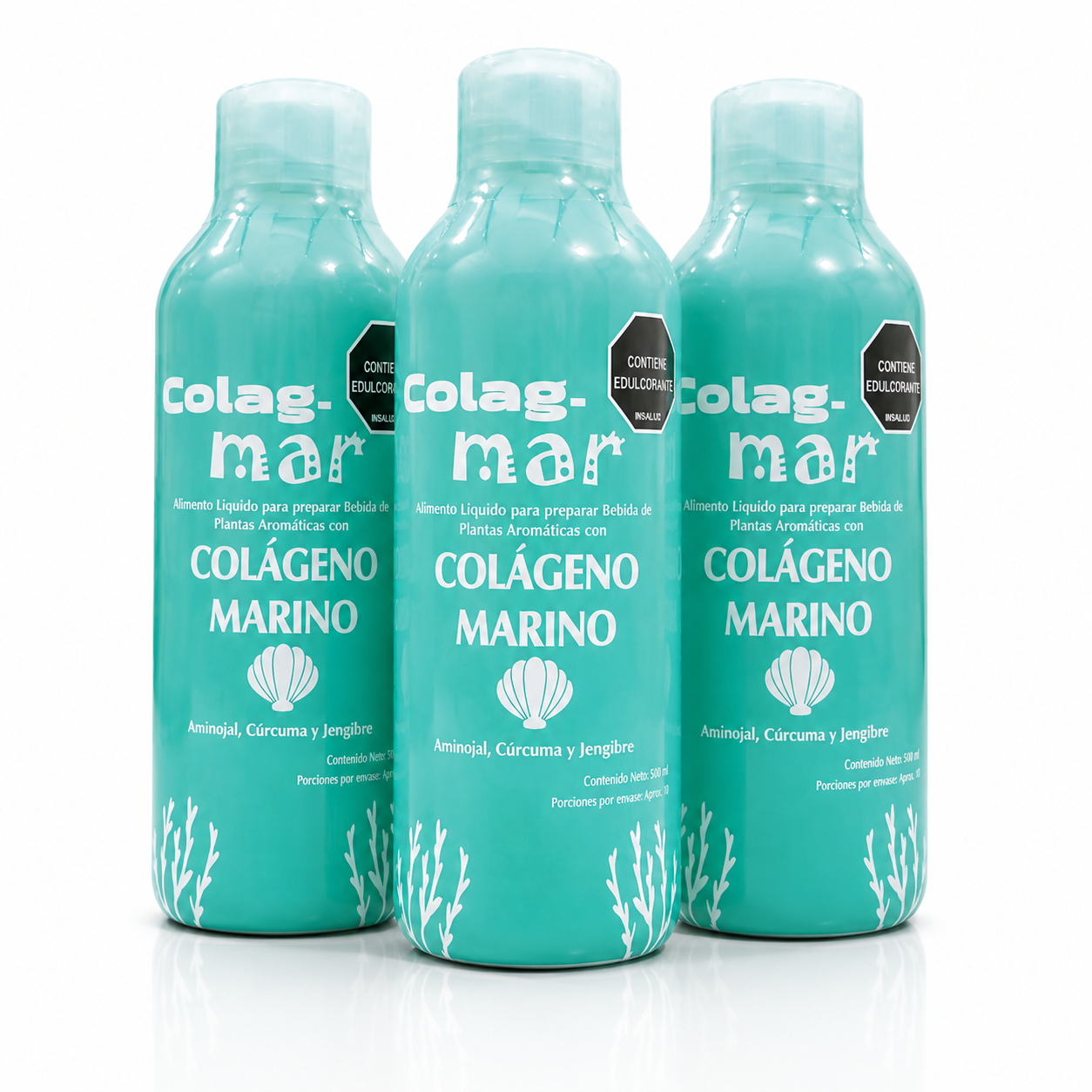 Colágeno Marino – Fórmula Única con ajonjoli, cúrcuma y genjibre