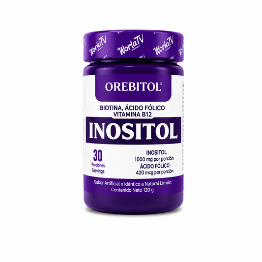 Inositol en polvo / con Biotina - Ácido Fólico y Vitamina B12