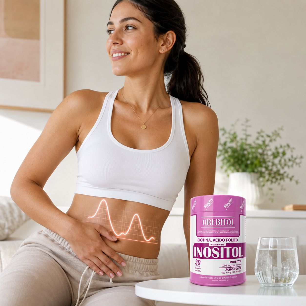 Inositol en polvo / con Biotina - Ácido Fólico y Vitamina B12