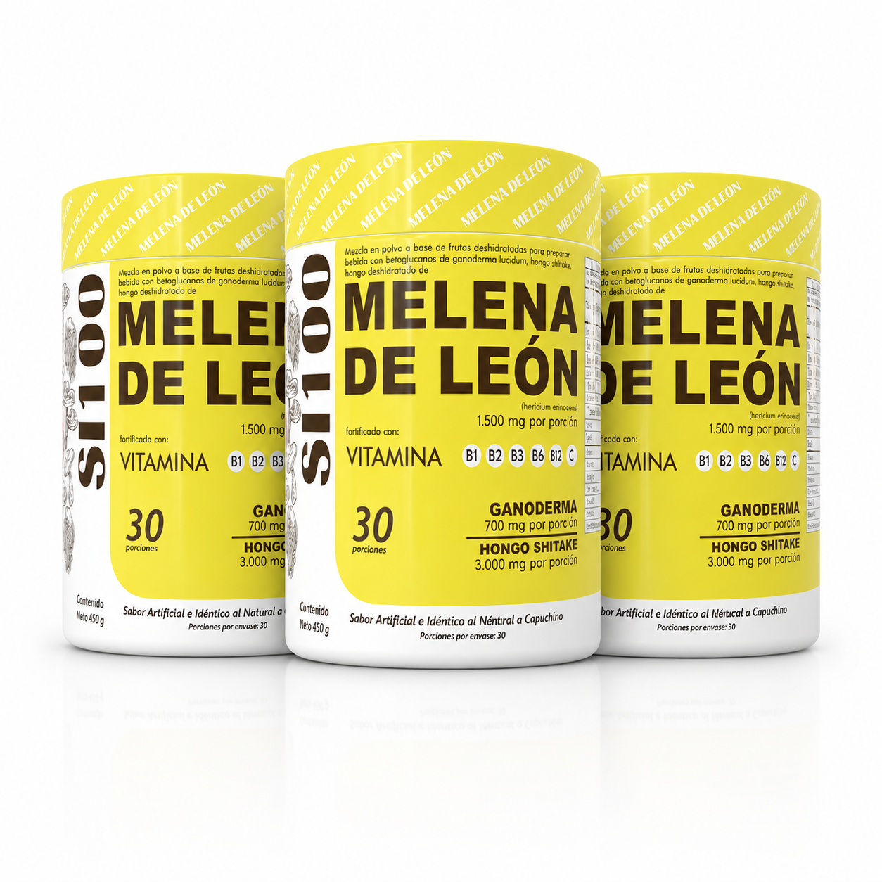 Melena de León en Polvo Formula Única - Sabor a capuchino
