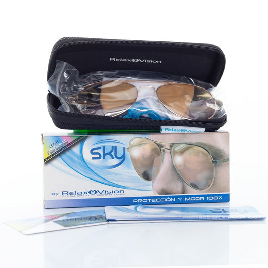Relax Vision Sky – Gafas con filtro azul, UV 400 y antirreflejo – World TV