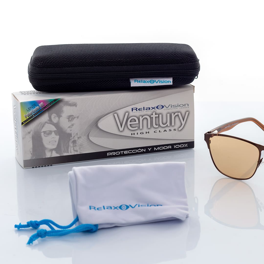 Relax Vision Venturi – Gafas con filtro azul, UV 400 y tecnología antirreflejo – World TV
