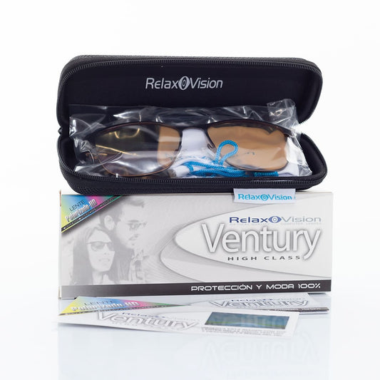 Relax Vision Venturi – Gafas con filtro azul, UV 400 y tecnología antirreflejo – World TV